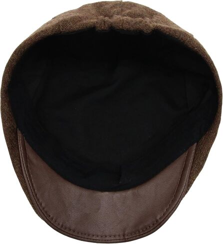 Men's Premium Wool Blend Flat Cap Ivy Gatsby Newsboy Hat Driving Cap in Saudi Arabia