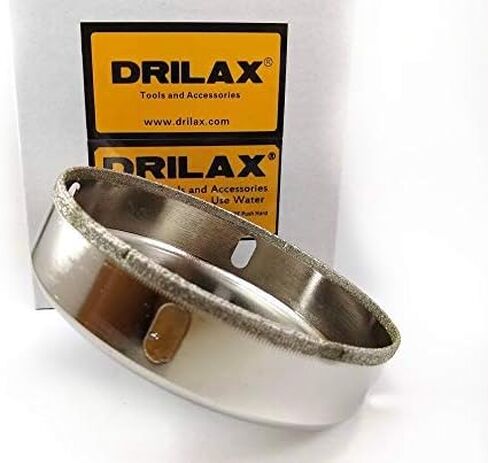 Drilax 7 inch Diamond Hole Saw Drill Bit Toilet Hole Ceramic Porcelain Tile Coated Core Bits Holesaw DIY Kitchen Bathroom Shower in Kuwait