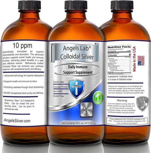 Colloidal Silver Immune Support 10 PPM Nano Liquid (128 fl oz) in Saudi Arabia