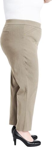 Briggs New York Women's Plus Size Super Stretch Millennium Slimming Pull-on Ankle Pant in Kuwait