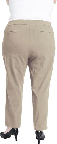Briggs New York Women's Plus Size Super Stretch Millennium Slimming Pull-on Ankle Pant in Kuwait