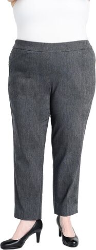 Briggs New York Women's Plus Size Super Stretch Millennium Slimming Pull-on Ankle Pant in Kuwait