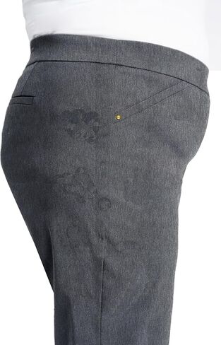 Briggs New York Women's Plus Size Super Stretch Millennium Slimming Pull-on Ankle Pant in Kuwait