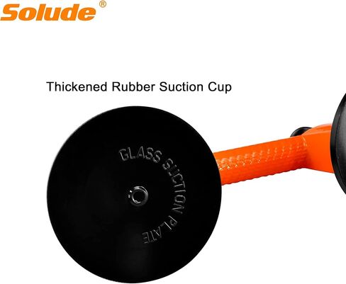 SOLUDE 2 Pack Glass Suction Cups,Aluminium Heavy Duty Vacuum Handle Glass Holder for Lifting Large Glass/Window/Tiles/Mirror/Granite/Floor Gap Fixer/Windshield Removal & Install Tool in Kuwait