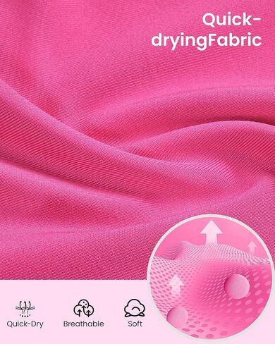 Auranso الفتيات قمصان طويلة الأكمام 3 حزمة قمصان رياضية سريعة الجفاف قمصان نشطة للفتيات أسود-أبيض-وردي أحمر 11-12 سنة in Kuwait