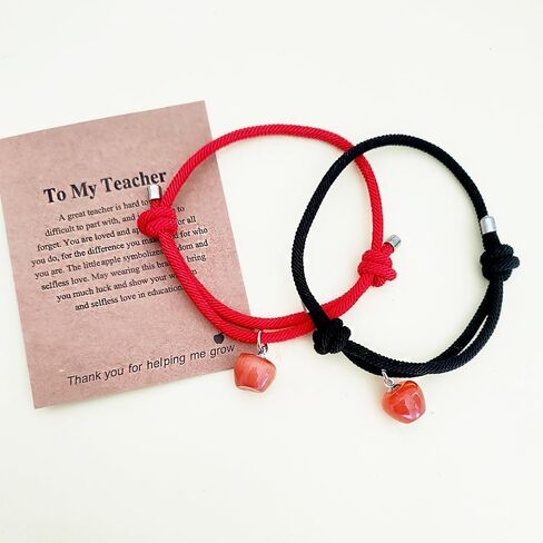 Teacher Appreciation Gifts Bracelet for Women Men, Red String Teacher Bracelets, Teacher Must Haves in Saudi Arabia