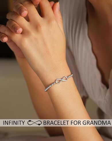 Tarsus Infinity Love Heart Bracelets Gifts for Sister/Bestie/Daughter/Grandma/Nana/Granny/Nanny/Auntie, Birthday Christmas Valentines Day Gifts for Women Best Friend Girls in Saudi Arabia