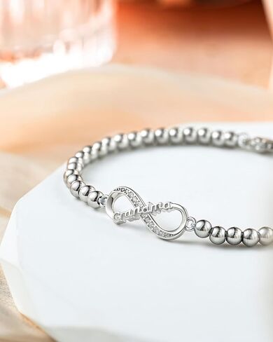 Tarsus Infinity Love Heart Bracelets Gifts for Sister/Bestie/Daughter/Grandma/Nana/Granny/Nanny/Auntie, Birthday Christmas Valentines Day Gifts for Women Best Friend Girls in Saudi Arabia