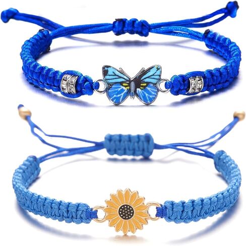 HUASAI Stocking Stuffers for Women Friendship Bracelets Gifts Trendy Stuff Adjustable Handmade Waterproof String Bracelets Set Christmas Gifts 2024 in Saudi Arabia