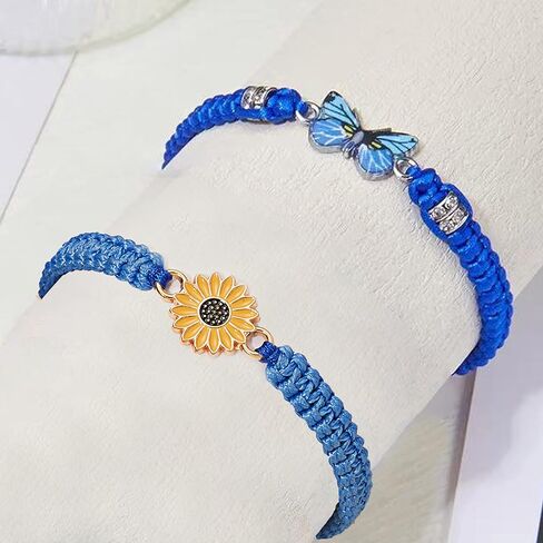 HUASAI Stocking Stuffers for Women Friendship Bracelets Gifts Trendy Stuff Adjustable Handmade Waterproof String Bracelets Set Christmas Gifts 2024 in Saudi Arabia