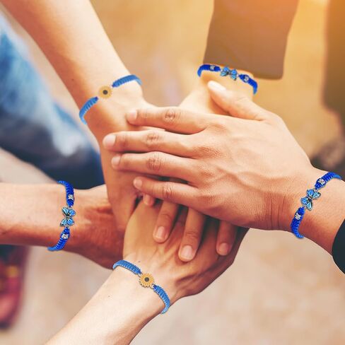 HUASAI Stocking Stuffers for Women Friendship Bracelets Gifts Trendy Stuff Adjustable Handmade Waterproof String Bracelets Set Christmas Gifts 2024 in Saudi Arabia