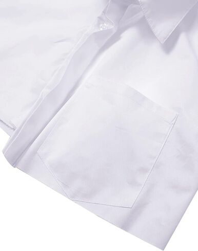 Remidoo Women's Asymmetrical Hem Long Sleeve Button Up Shirt Crop Top Blouse in Kuwait