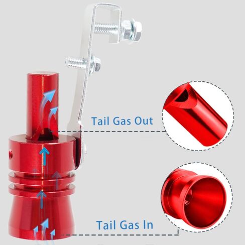 YESHMA Universal Blue Universal Turbo Sound Whistle Muffler Pipe Sounder Simulator Tailpipe Noise Sound Enhancer Compatible with Motorcycle, Truck, Cars, Dirt Bike and Scooter(XL 1 Pack) in Kuwait