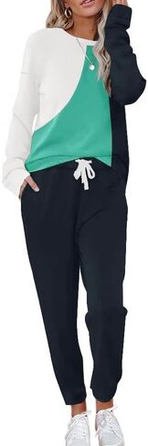 ETCYY NEW Lounge Sets for Women Two Piece Outfits Sweatsuits Sets Long Pant Loungewear Workout Athletic Tracksuits in Saudi Arabia