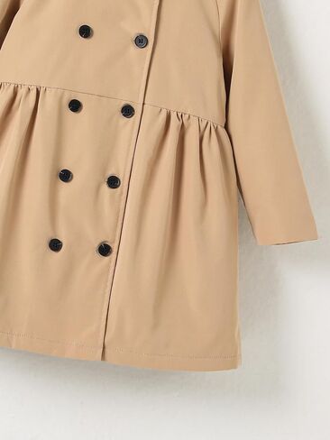 SOLY HUX Toddler Girl's Double Breasted Long Sleeve Trench Coat Teddy Lined Outerwear Winter Pea Coats in Saudi Arabia