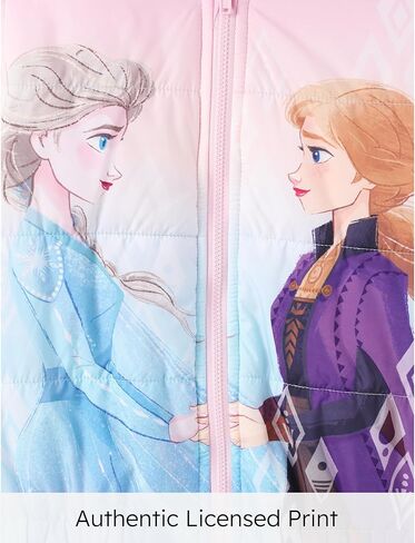 ديزني فروزن إلسا الأميرة بيل موانا ميني طفل فتاة سترة منتفخة خفيفة الوزن قابلة للحزم معطف الشتاء الدفء 2-10 سنوات in Kuwait