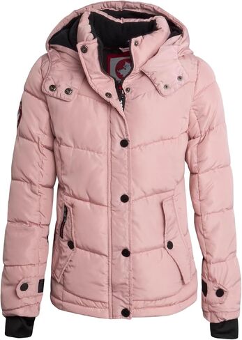 معطف الشتاء للفتيات من CANADA WEATHER GEAR - معطف سترة منتفخ ثقيل الوزن مبطن - سترة شتوية دافئة للفتيات (7-16) in Kuwait