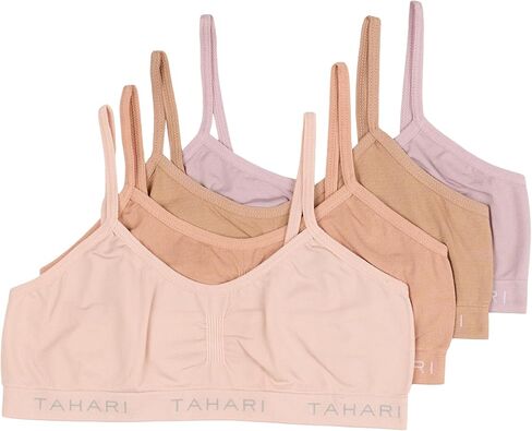TAHARI Girls' 4-Pack Seamless Bralette Set in Saudi Arabia