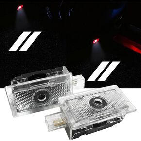 2Pcs/Set Car Door Lights for Dodge Charger 2010-present, Courtesy LED Ghost Shadow Light Projector Lamps Accessories (White)