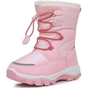 Blikcon Boys Girls Snow Boots Water-Resistant Slip Resistant Warm Winter Shoes (Toddler/Little Kid/Big Kid)