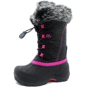 أحذية الثلوج للأطفال مقاومة للماء ومتينة ومقاومة للانزلاق أحذية الثلوج الشتوية للبنين والبنات مع بطانة صوف معزولة مثالية للمغامرات الثلجية، أحذية ثلج مثالية للأطفال الصغار للحفاظ على دفء وجفاف القدمين in Kuwait