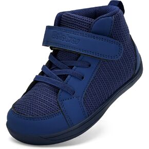 WateLves Toddler Little Kids Wide Barefoot Shoes Boys Girls Winter High Top Minimalist Sneakers Boots Walking Shoes for Indoor Outdoor | Naturally Splay | Flexible Fit