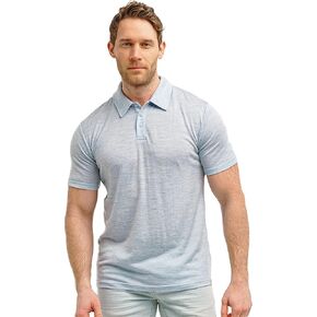 Merino Wool Polo Shirt Men - Anti-Odor 100% Merino Wool Shirts for Men Short Sleeve and Long Sleeve Breathable