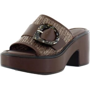 Naturalizer Clara2 Slides Cappucinno Straw 8 M (B)