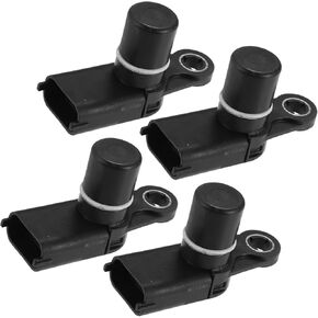 Camshaft Position Sensor, for Buick Enclave 2010-2023, Plastic, Metal, No.12615371/12684186, Black, 4 Pcs Durable Material
