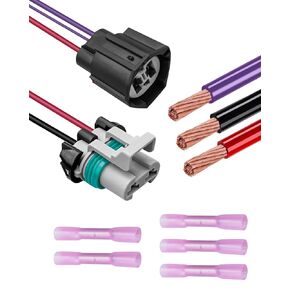 Cooling Fan Control Relay Module Connector Plug Wire Harness Replace 902-209 6W1Z8B658AC Fit for Ford Crown Victoria Focus Lincoln Town Car Mercury Grand Marquis Mazda M3