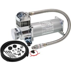 Vixen Horns Heavy Duty Onboard Air Compressor 200 PSI. Universal Replacement for Truck/Car Train Horn/Suspension/Ride/Bag kit/System. Fits All 12v Vehicles Like Semi/Pickup Trucks/Jeep VXC8301PROB
