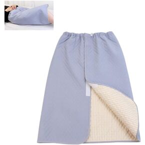 WEEOATAR Unisex Incontinence Bed Pads Adult Diaper Skirt Incontinence Mattress,Reusable&Washable for Highly Absorbency,Easy to Wear with Magic Sticker for Adults, Elderly, Children (Blue, XL)