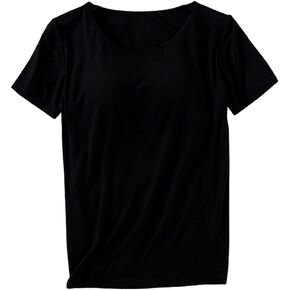 Sleep Shirts for Women - Pajama Tops for Women,Modal Round Neck Solid Color Pajamas Top