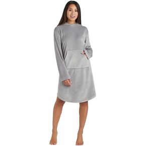 Softies Women's Ultra Soft Hooded Snuggle Lounger with Kangaroo Pocket