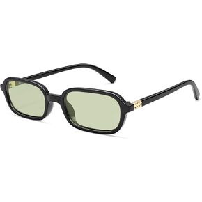 Retro Rectangular Sunglasses for Women Vintage Fashion Trendy Funny Small 90s Square Sunnies 2024 AP3698
