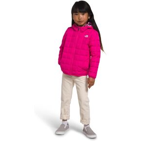 THE NORTH FACE Kids Reversible ThermoBall Hooded Jacket, 3, Mr. Pink