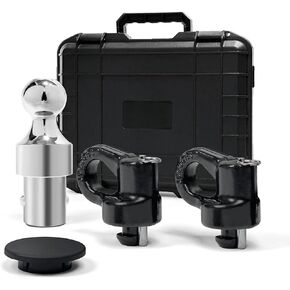 60692 Puck System Gooseneck Hitch Ball Kit, 2-5/16“ 38,000 Lbs GTW Ball Compatible with 2013-2024 Ford F250 F350 F450, 2016-2024 Chevrolet Silverado, GMC Sierra & Nissan Titan XD