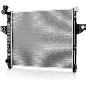 DWVO Radiator Complete Radiator Compatible with 1999-2004 Jeep Grand Cherokee 6Cyl 4.0L L6 DWRD1006