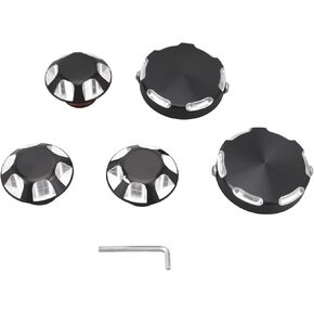for Can-Am Ryker Axle Caps and Wheel Bearing Covers ，Axle Caps CNC Aluminum Three Pack for Can-Am Ryker 600 900 Ace Rally Sport All Models 2019 2020 2021 2022 2023 2024（Black）