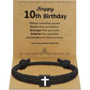 10-21th Birthday Gifts for Him, Adjustable Beads Bracelets for Men, Birthday Gifts for Men, Jewelry Gifts for Son Father Brother Husband