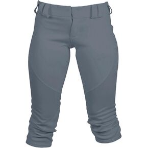 3N2 Girls Softball Pants Youth NuFit Knickers - Stretchy, Low Rise Fit ¾ Length Belt Loops, Double-Layered Knee (Youth Girls)