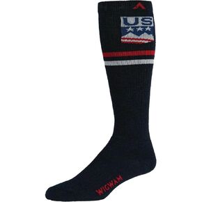 Wigwam USA Snow Over The Calf Socks, Navy - X-Large