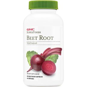 GNC SuperFoods Beet Root | Provides 60mg of Chlorophyll - 90 Capsules