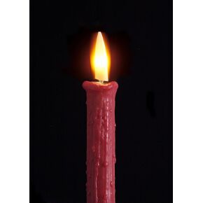 The Electric Company Ultimate Wax Candle Sleeve | Made of Real Beeswax Trim for Custom Lengths | Candelabra Socket Covers for E-12 120V, Maximum 25W Bulb (Olive, 6")