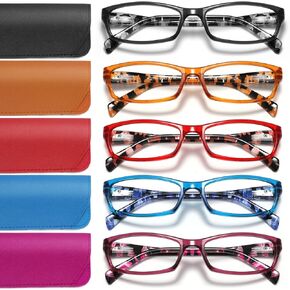 Reading Glasses for Women Men- Blue Light Blocking Spring Hinge Computer Readers Anti Glare UV Eyeglasses