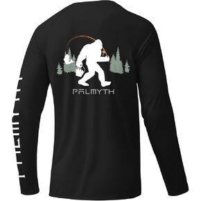 Palmyth Fishing Shirts for Men Long Sleeve Sun Protection Shirts UV UPF 50+ T-Shirt Quick Dry