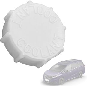Coolant Reservoir Cap, White Radiator Overflow Expansion Tank Cap, Automotive Accessories Replacement for OEM#19102-RV0-A00