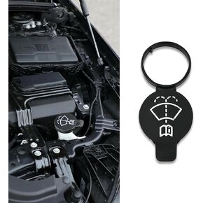 2PCS Windshield Wiper Washer Fluid Reservoir Tank Bottle Cap, 1450270 13227300 Liquid Storage Bottle Tank Ring Lid Cover, Liquid Tank Bottle Cap Repalcemen for GMC Chevy Buick Cadillac (2PCS)