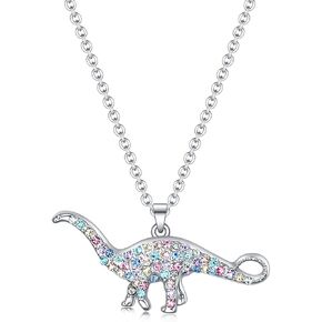 luomart Girls Dinosaur T-Rex Charm Necklace Jewelry Gift,Animal Lover Gifts Pendant for Women in Saudi Arabia