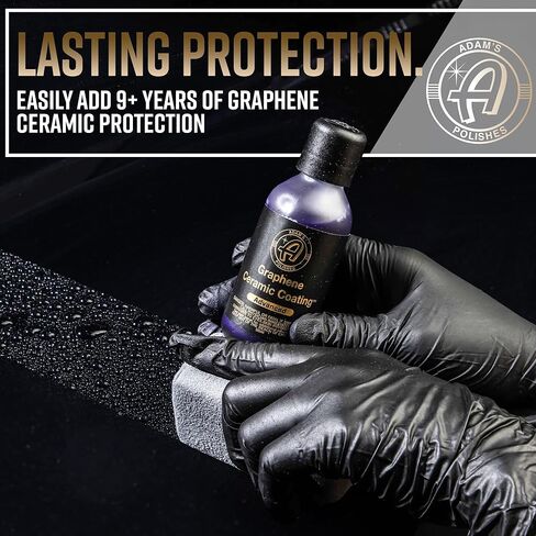 Adam's Polishes Advanced Graphene Ceramic Coating - 10H Graphene Coating for Auto Detailing, 9+ Years of Car Protection & Patented UV Technology in Saudi Arabia